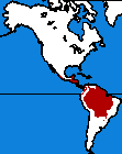 Carte de la répartition du jaguar.