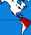 Carte de répartition de l'ocelot.